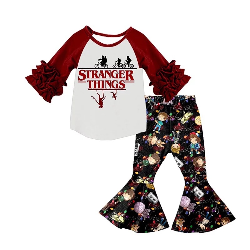24 hour sale!! New 5/6 Stranger Things Ruffle Outf